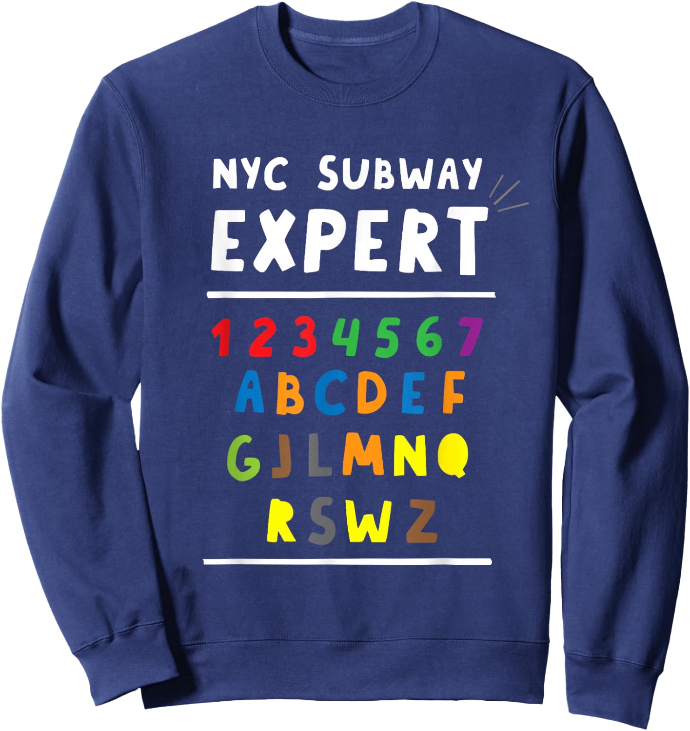 NYC New York City Subway Expert Sweatshirt - Sweatshirt | Navy