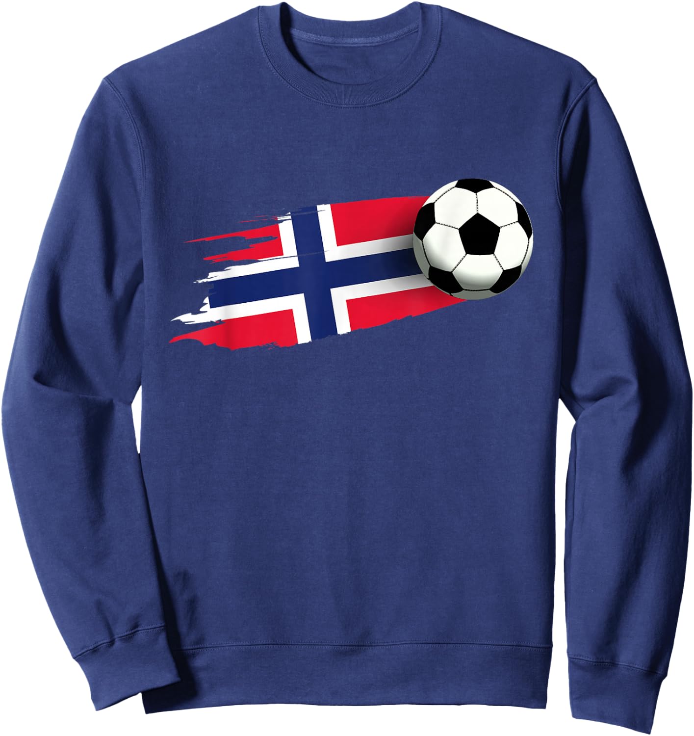 Norway Flag Jersey Norwegian Soccer Team Norwegian Sweatshirt - Sweatshirt | Navy