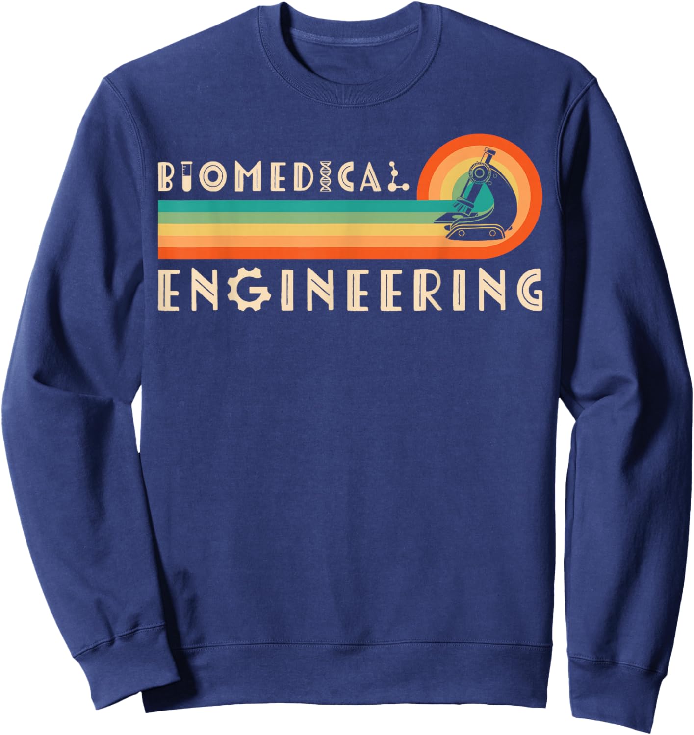 Biomedical Engineering Retro Biomedical Engineer Sweatshirt - Sweatshirt | Navy