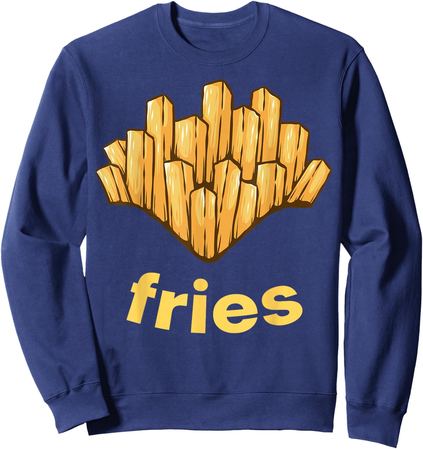 French Fries Costume French Fry Easy DIY Costume French Fry Sweatshirt - Sweatshirt | Navy