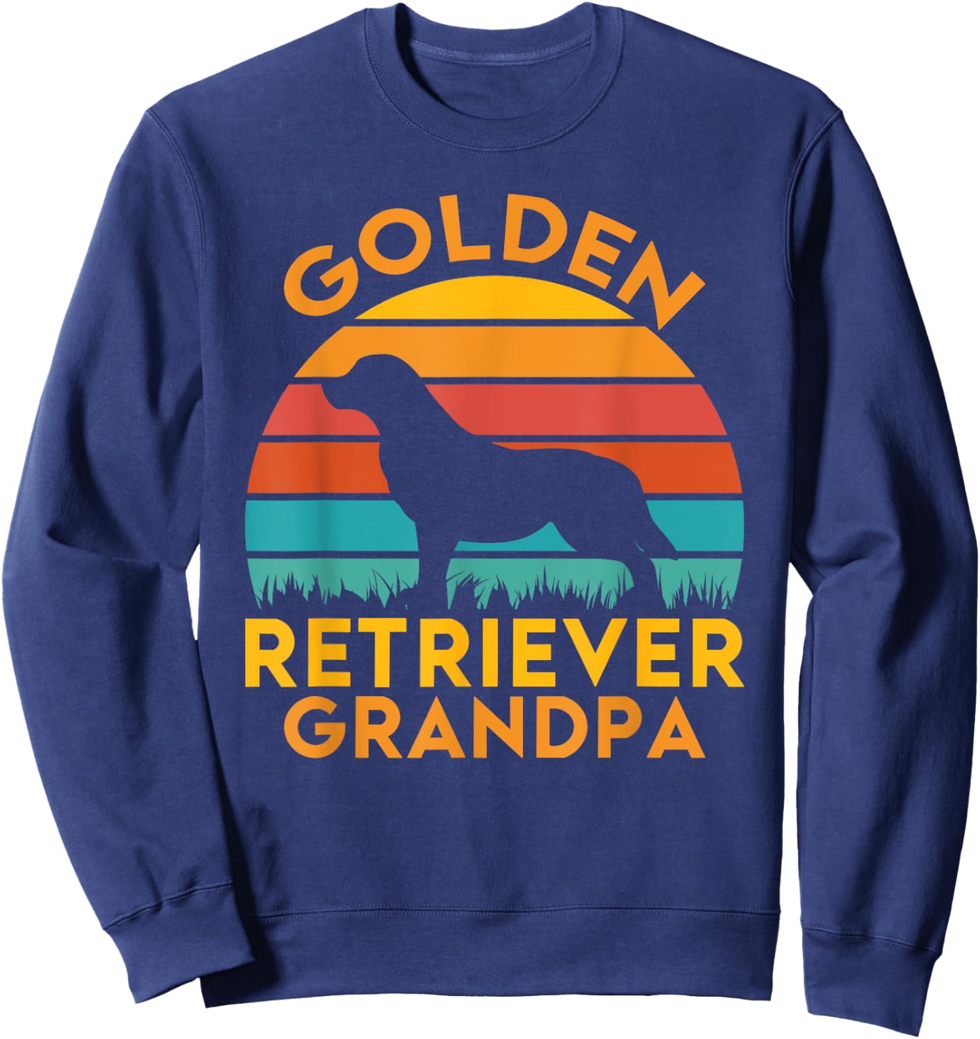 Golden Retriever Grandpa Sweatshirt - Sweatshirt | Navy
