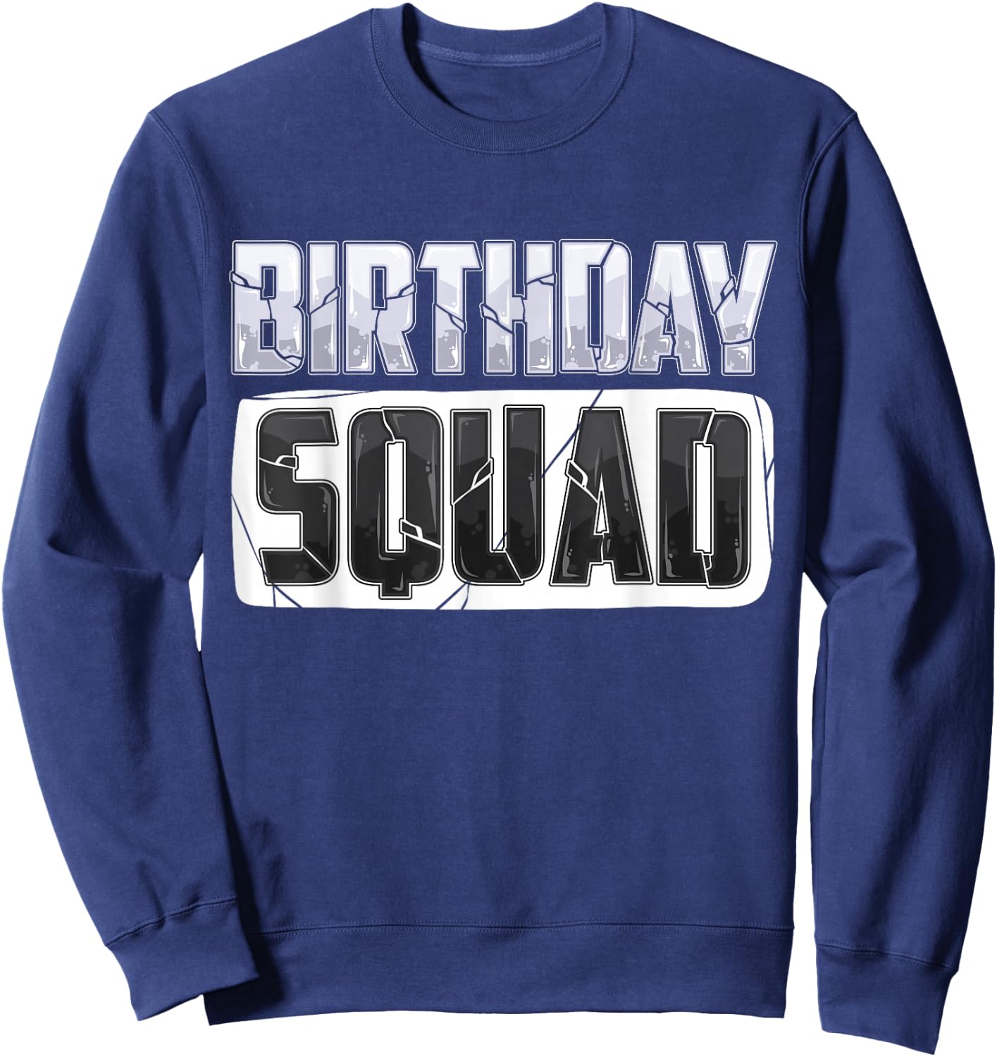 Party Birthday shirt for Boys Men Birthday Squad Sweatshirt - Sweatshirt | Navy