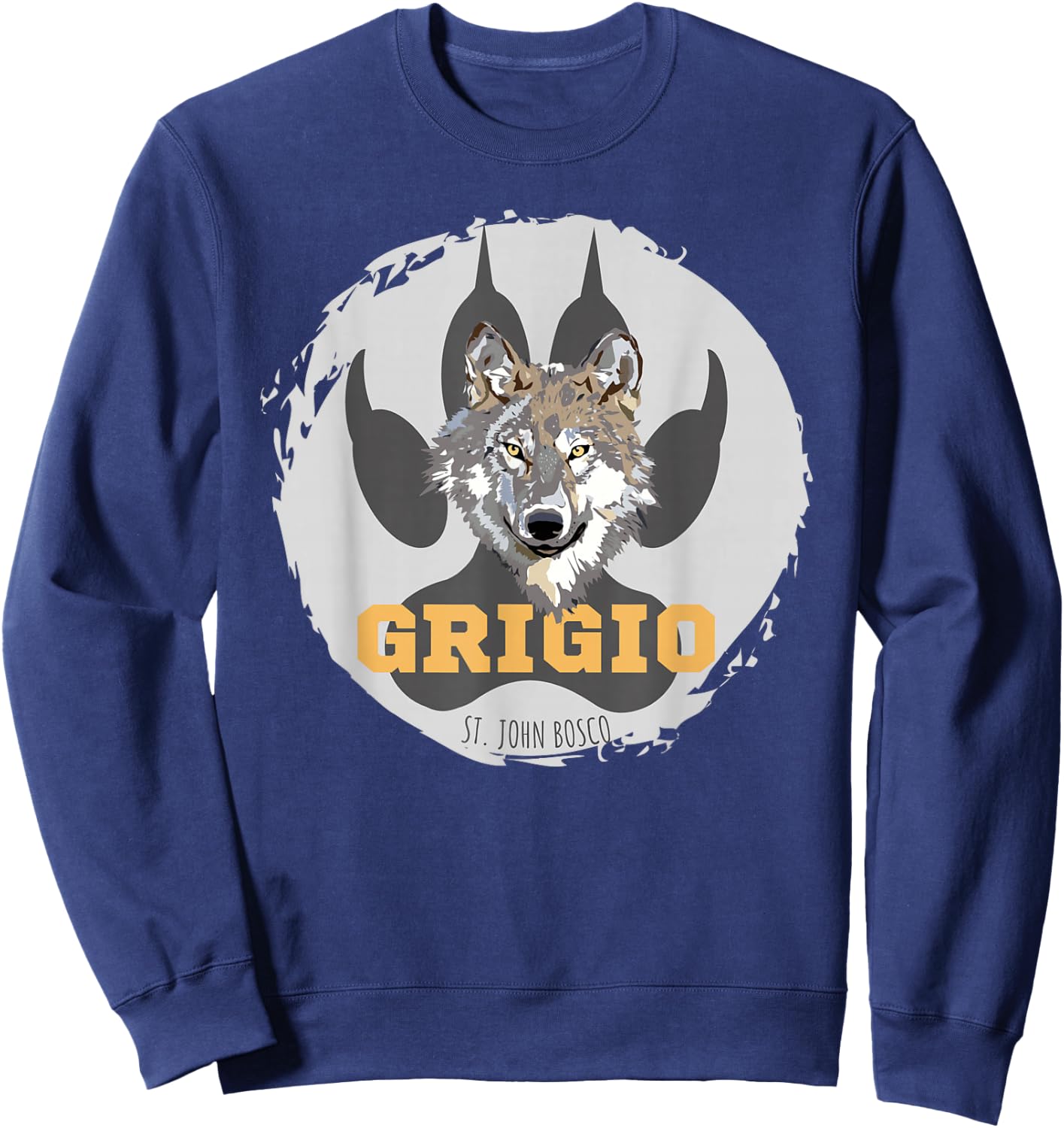 St. John Bosco - Grigio Wolf Sweatshirt - Sweatshirt | Navy