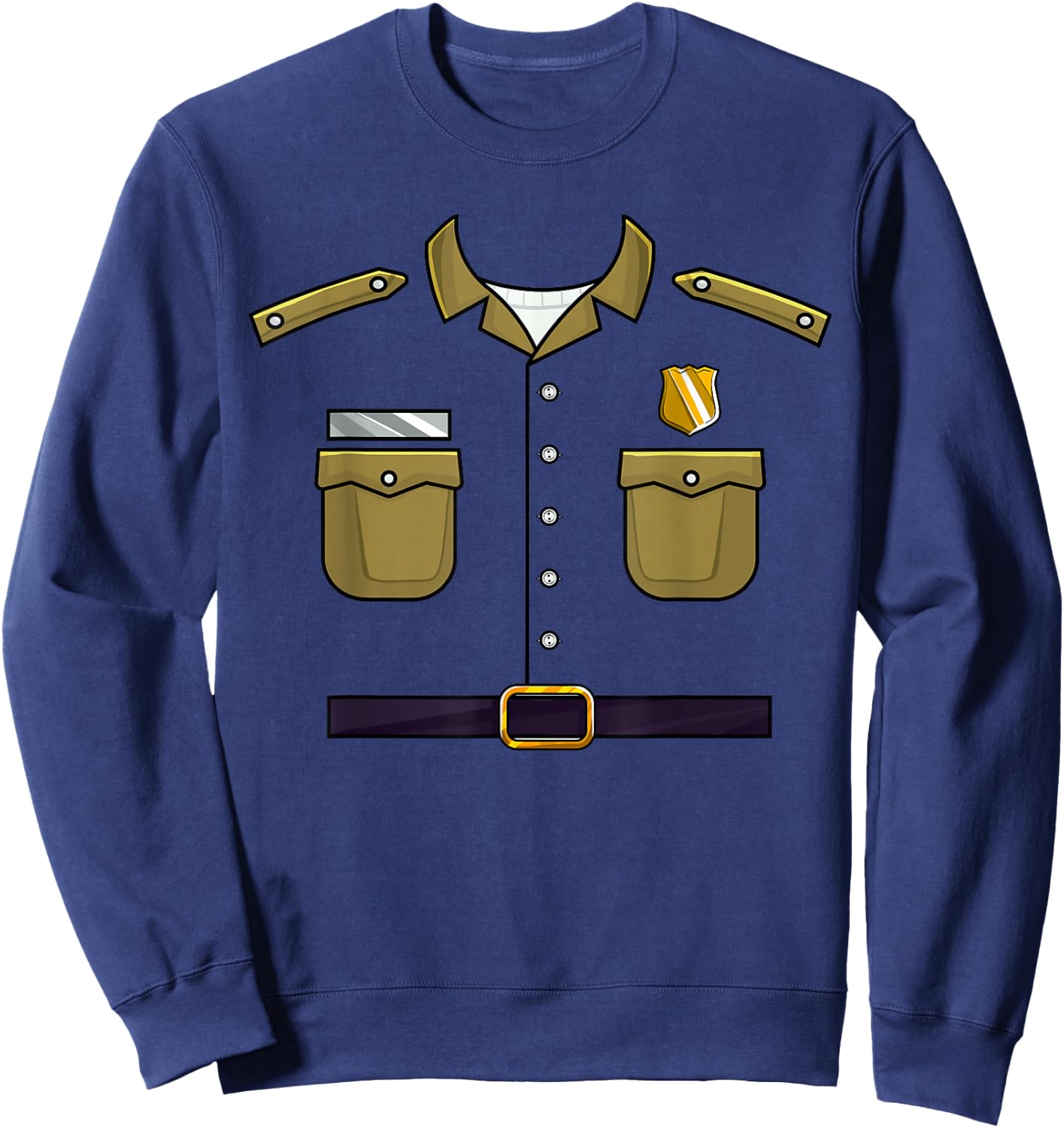 Forest Park Ranger Easy Lazy Funny Halloween Costume Cosplay Sweatshirt - Sweatshirt | Navy