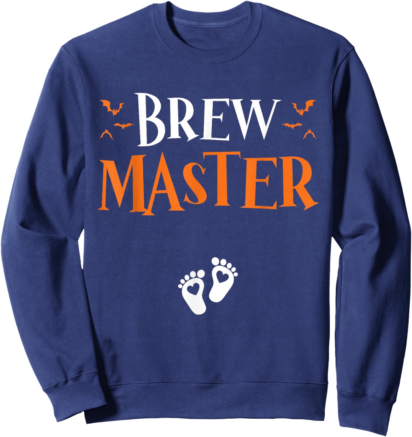 Brew Master something Good is Brewing Halloween Pregnancy Sweatshirt - Sweatshirt | Navy