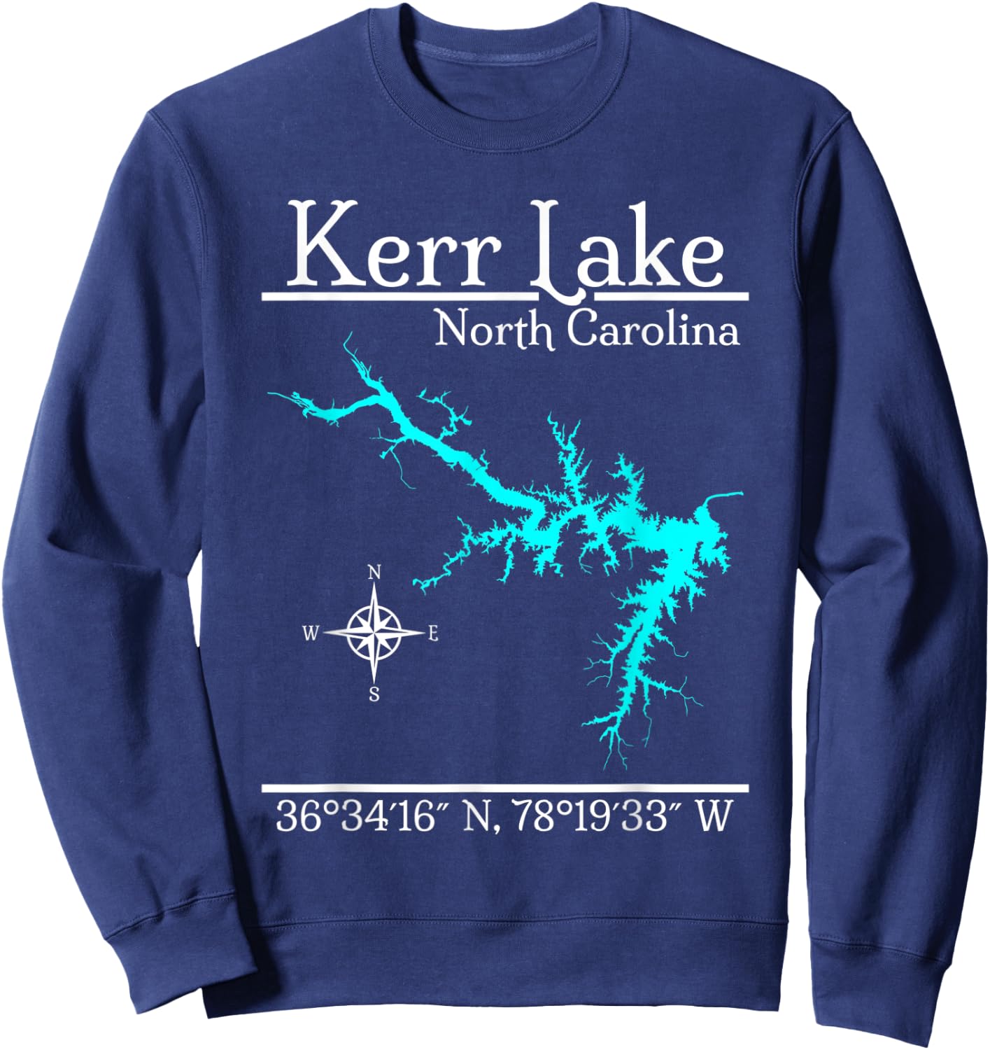 Kerr Lake - North Carolina Sweatshirt - Sweatshirt | Navy