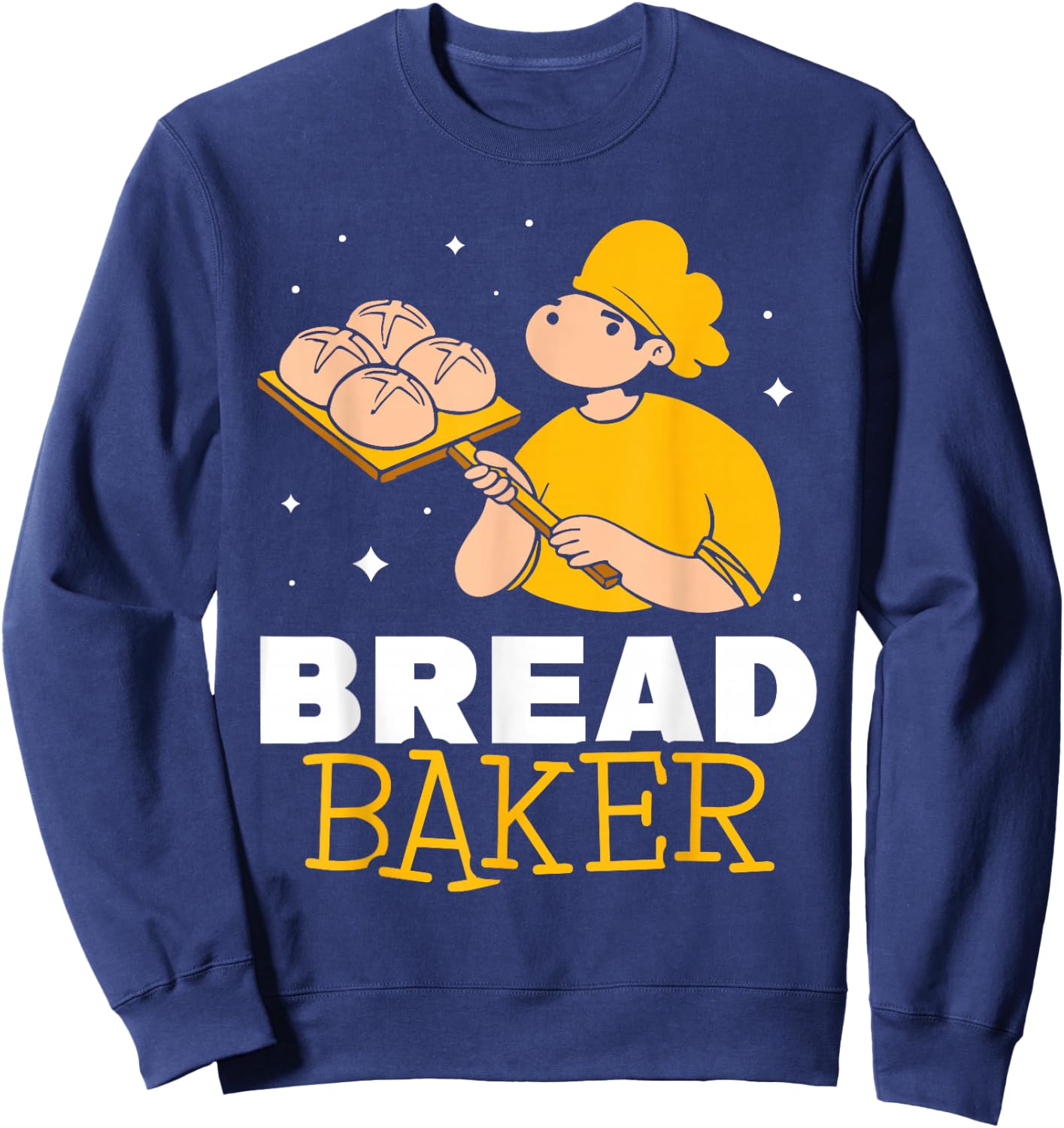 Bread Baker Loaf Baking Bake Sweatshirt - Sweatshirt | Navy