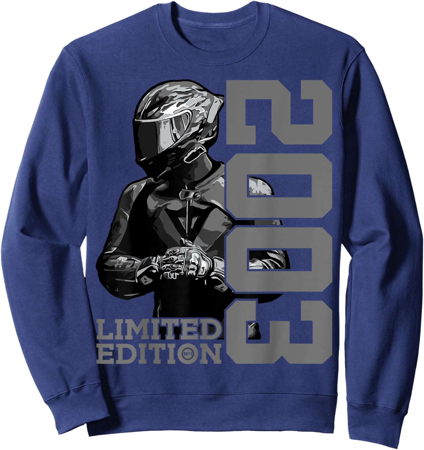 Limited Edition 2003 BIKER MOTORCYCLE 22ND BIRTHDAY Sweatshirt - Sweatshirt | Navy