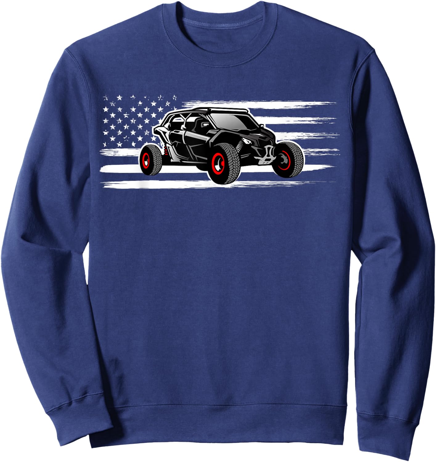 American Flag UTV Side by Side SXS Off Road Sweatshirt - Sweatshirt | Navy