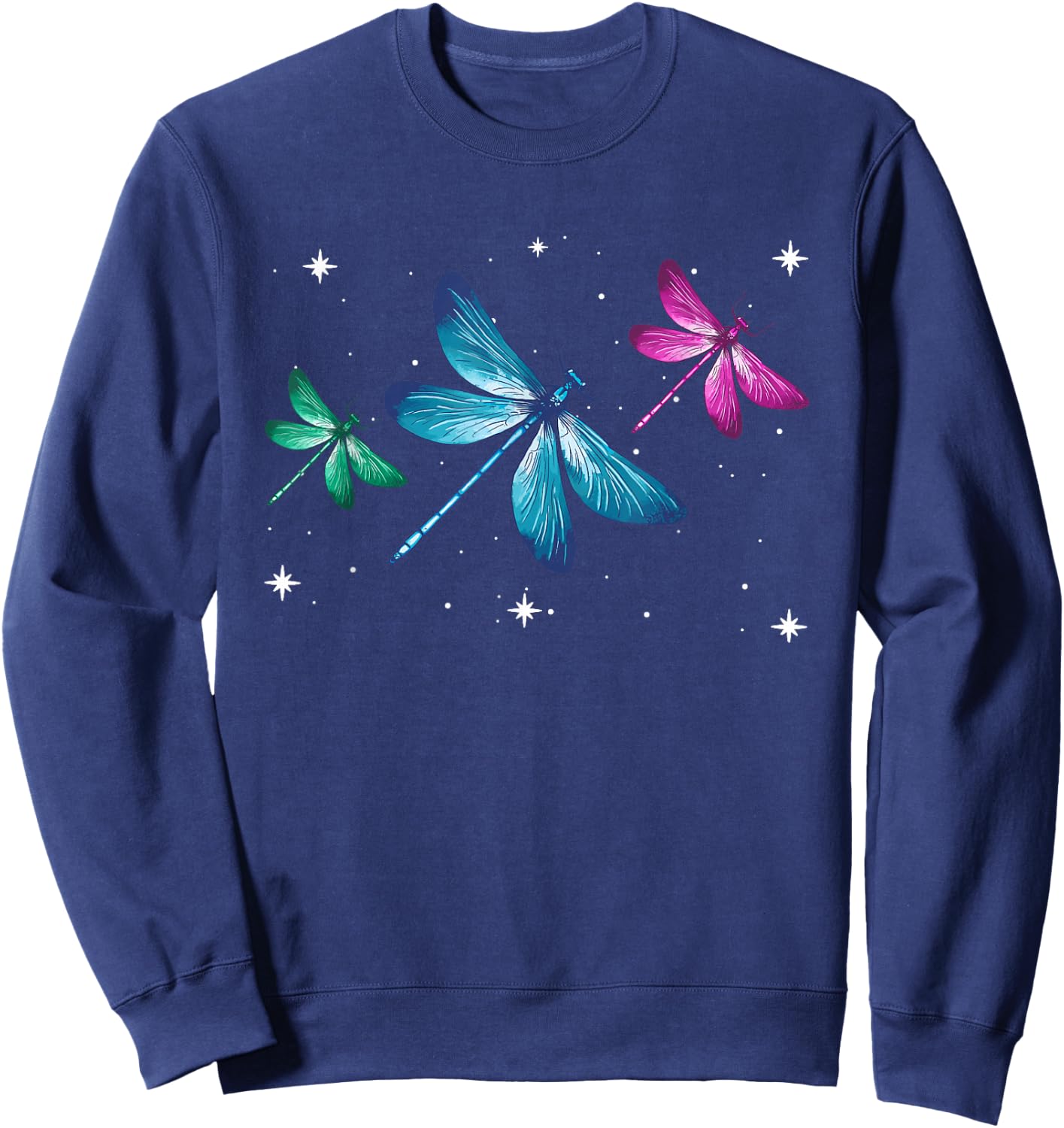 Dragonfly Inspirational Spiritual Animal Sweatshirt - Sweatshirt | Navy