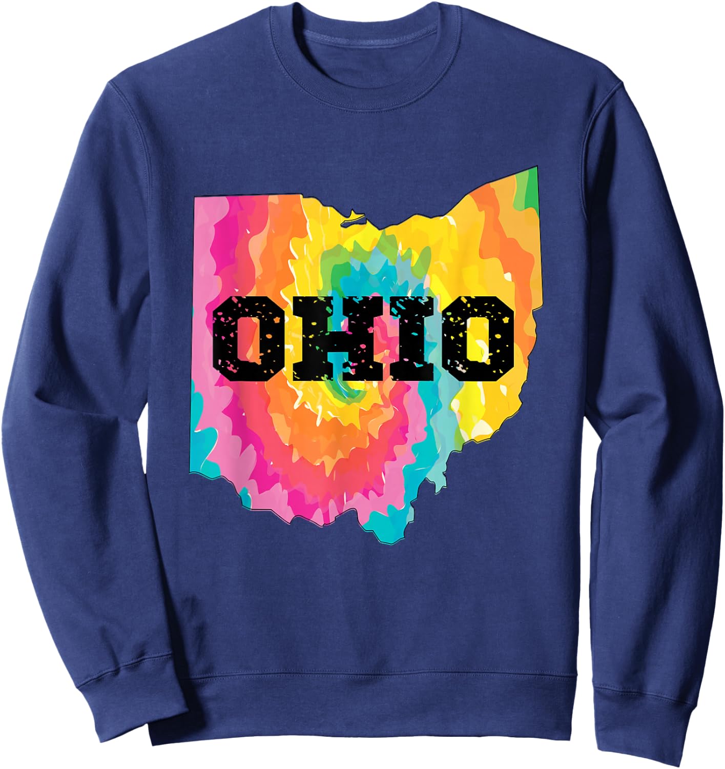 Ohio The State Shirts State Ohio Flag Ohioan Sweatshirt - Sweatshirt | Navy