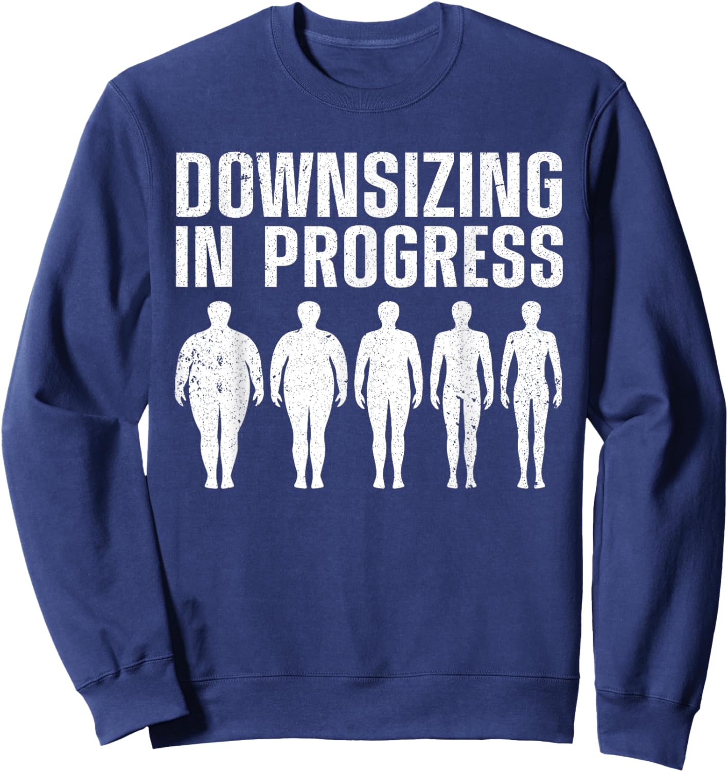 Funny Gastric Sleeve Design Women Weight Loss Lover Sweatshirt - Sweatshirt | Navy