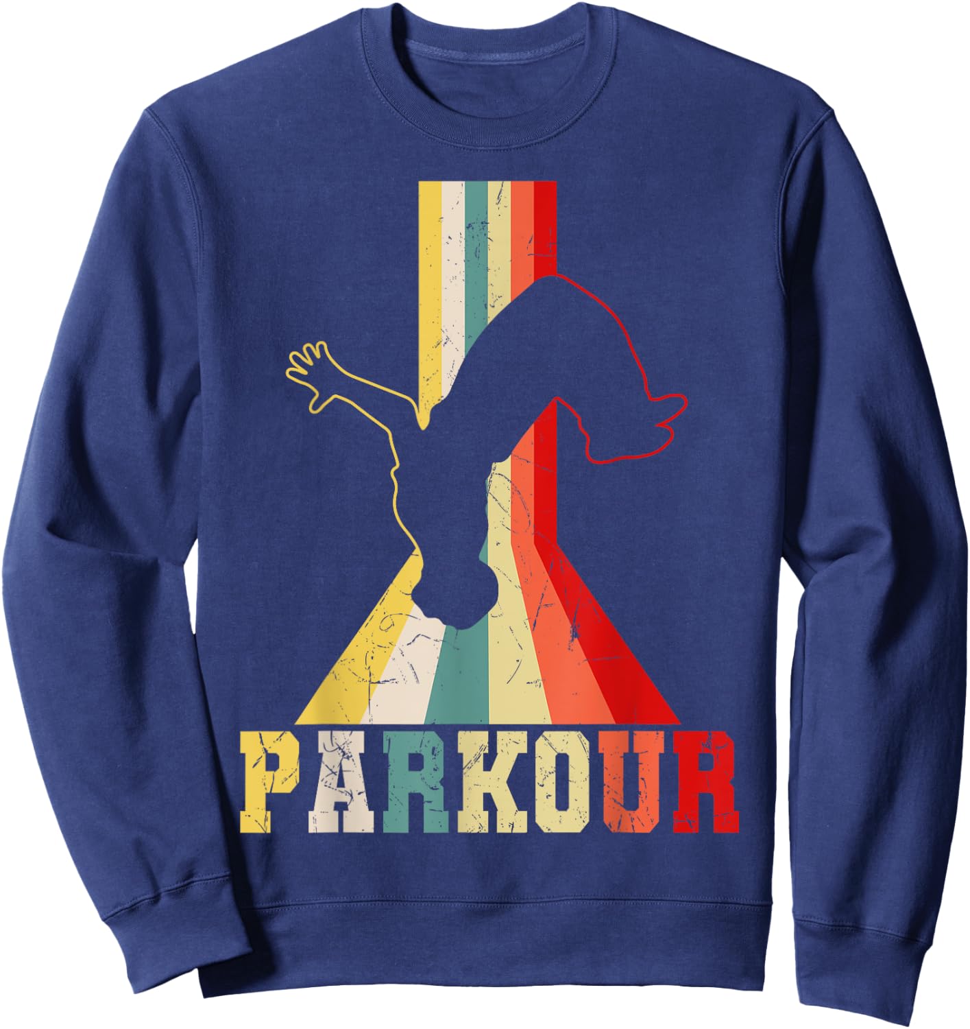 Parkour Freerunner Traceur Retro Freerunning Men Boys Kids Sweatshirt - Sweatshirt | Navy