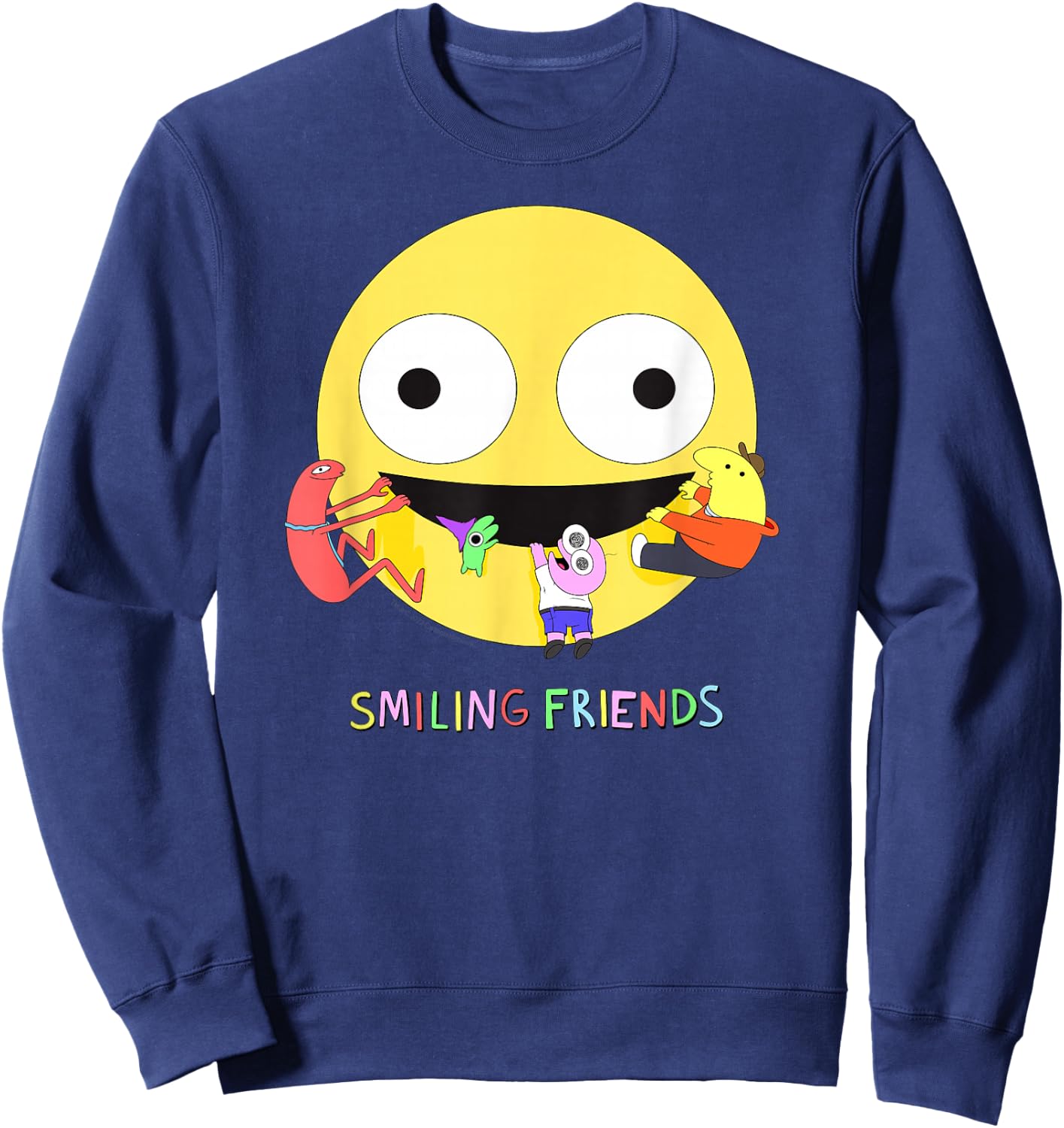 Smiling Friends Sweatshirt - Sweatshirt | Navy