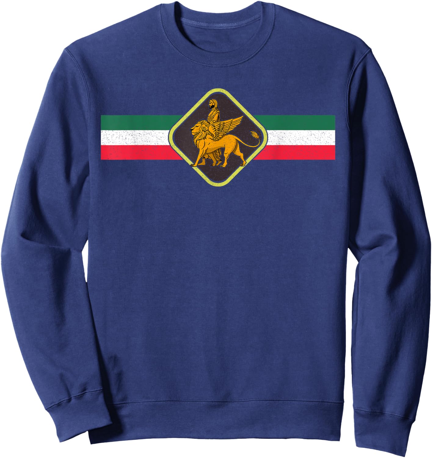 Shir o Khorshid Iran Persia Persian Fars Iranian Lion Sweatshirt - Sweatshirt | Navy