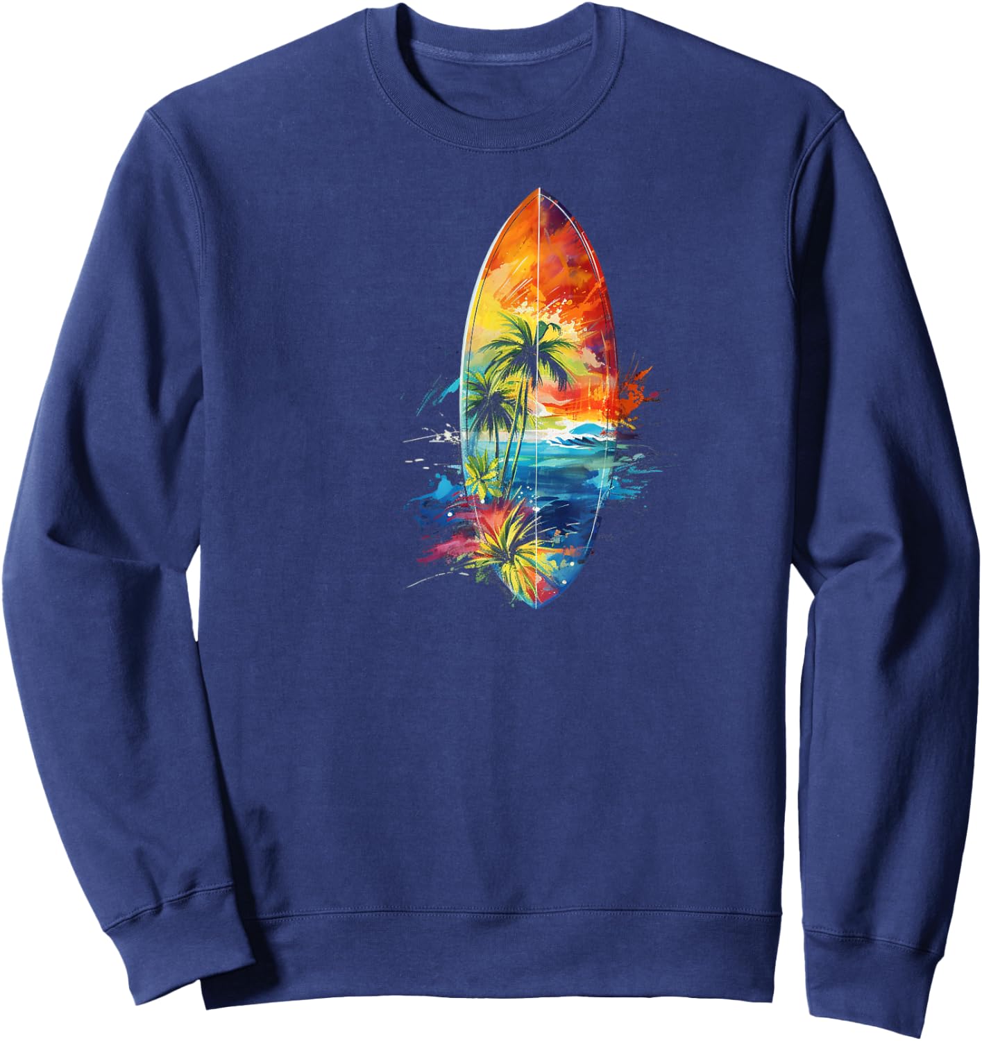 Surfing Surfboard Surfboarder Surfer Sweatshirt - Sweatshirt | Navy