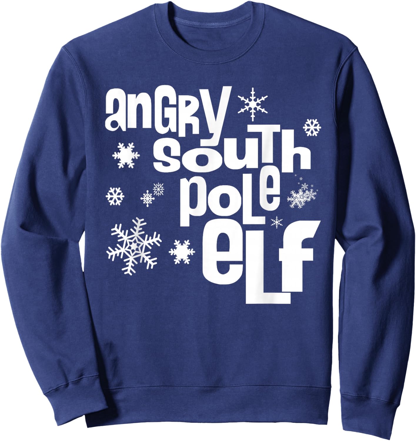 Angry South Pole Elf Sweatshirt - Sweatshirt | Navy