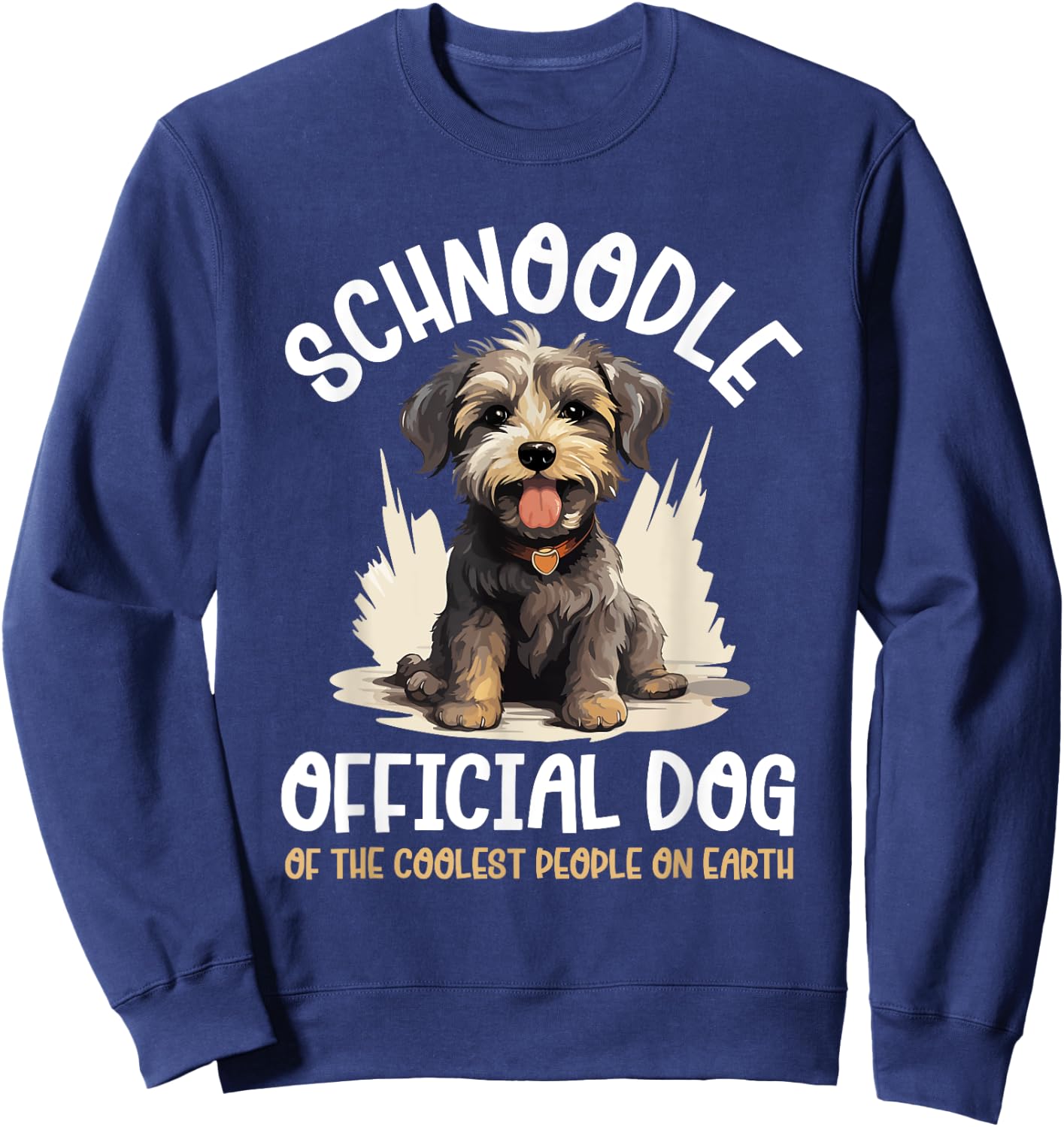 Schnoodle Snoodle Dog Breed Pet Schnoodle Official Dog Sweatshirt - Sweatshirt | Navy