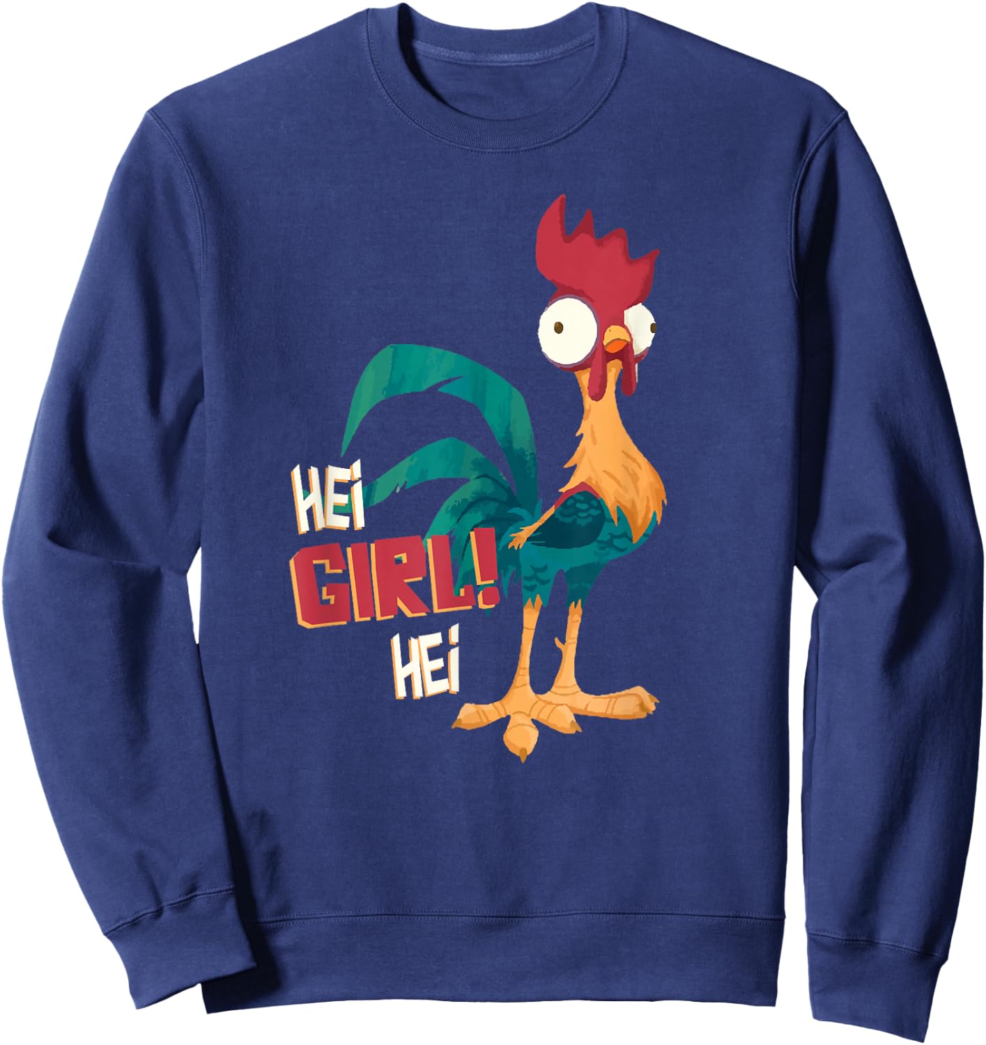 Disney Moana Hei Hei Chicken Hei Girl Hei Sweatshirt - Sweatshirt | Navy