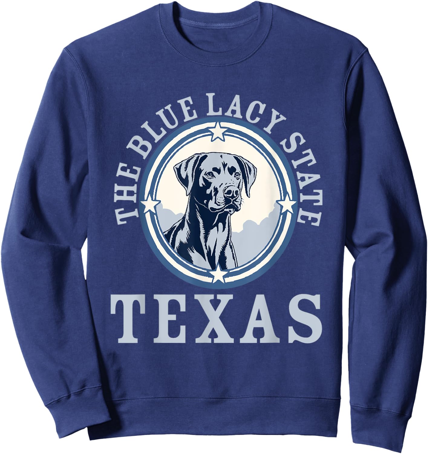 Texas Pride State Dog Blue Lacy Hunting Dog Love Women Sweatshirt - Sweatshirt | Navy