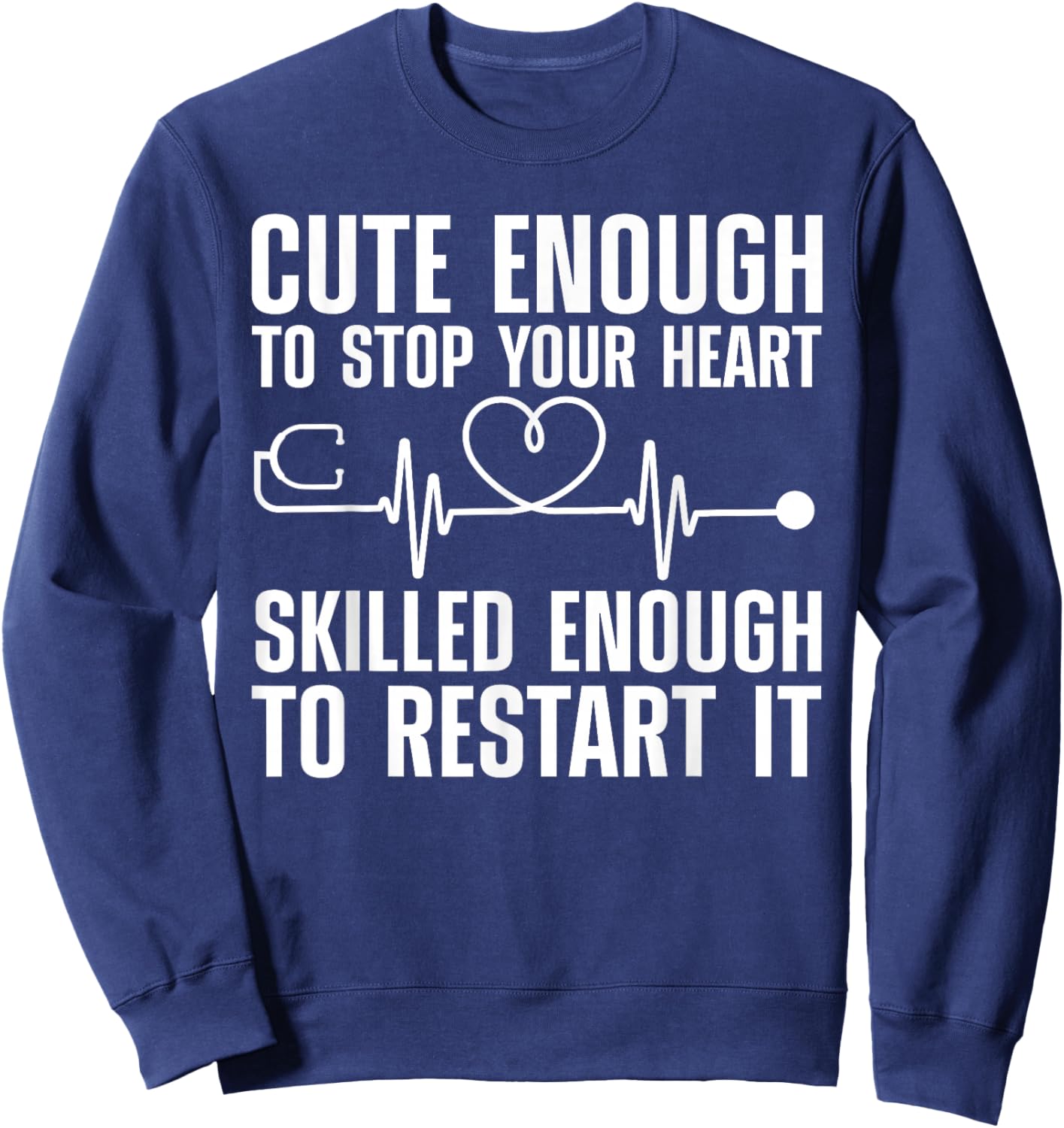 Nurse Gift CNA ER RN Nurse Accessories & Stuff Cool Nurse Women Medical Assistant Nursing Aide CNA Sweatshirt - Sweatshirt | Navy