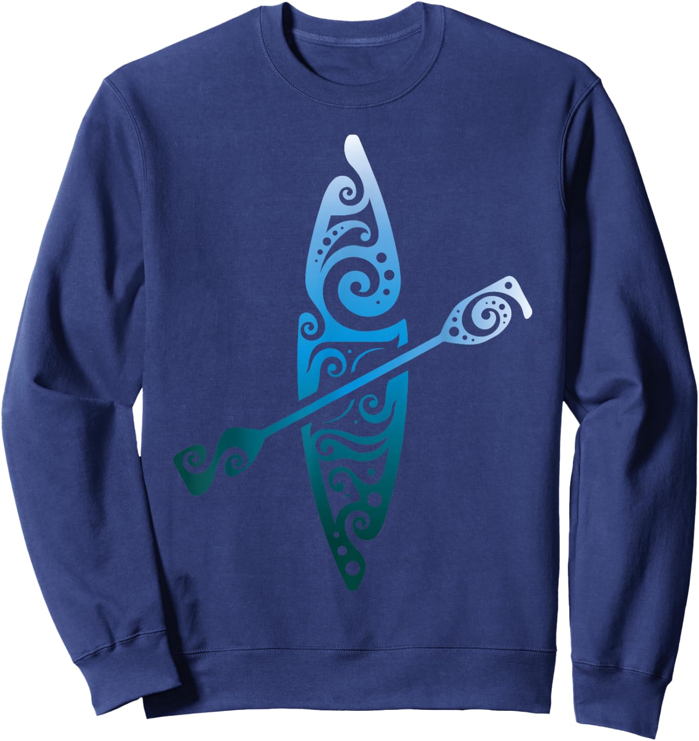 Kayaker Canoeing Paddling Boat Lover Kayak Water Sport Sweatshirt - Sweatshirt | Navy