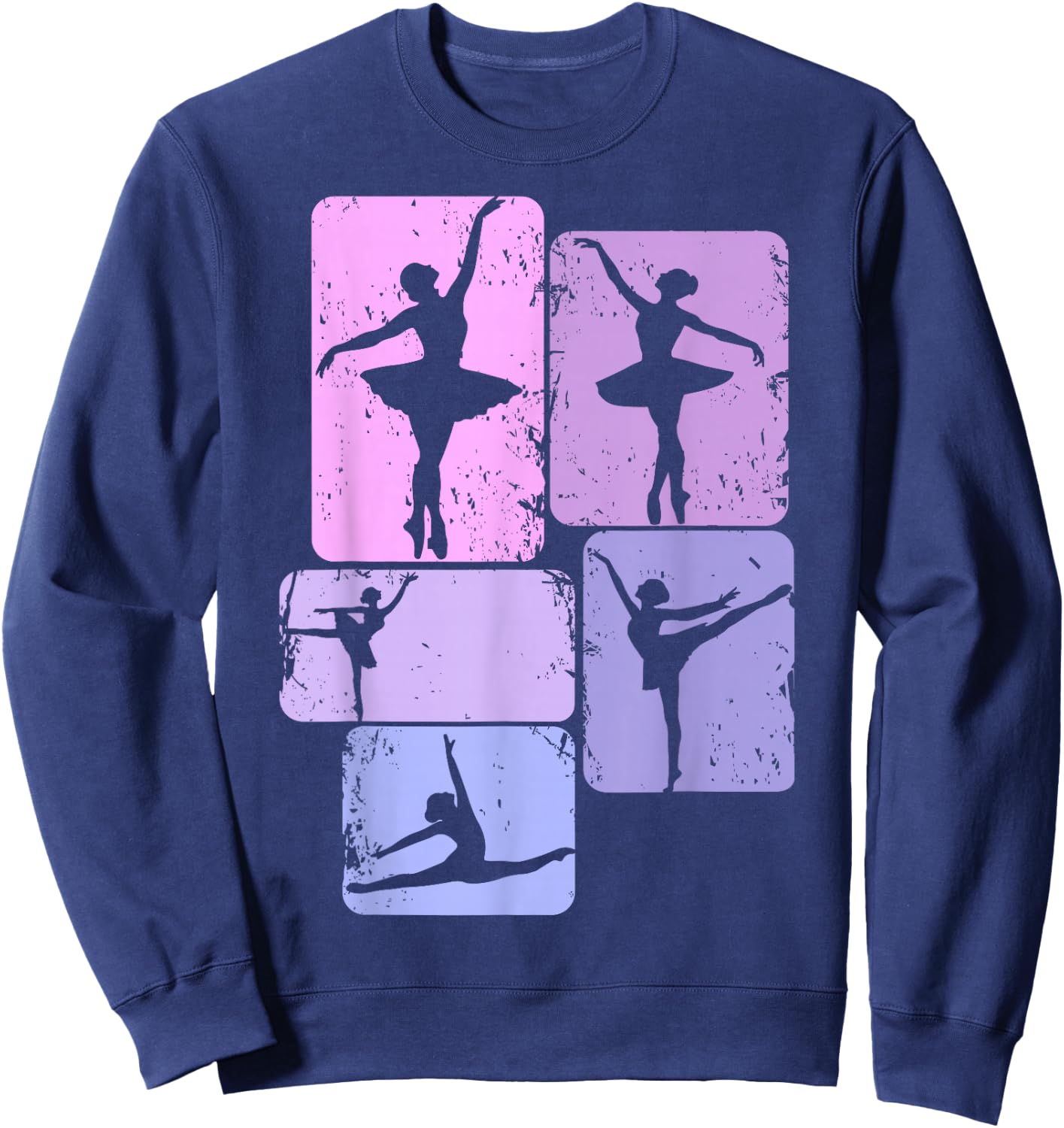 Ballerina Ballet Girls Women Children Sweatshirt - Sweatshirt | Navy