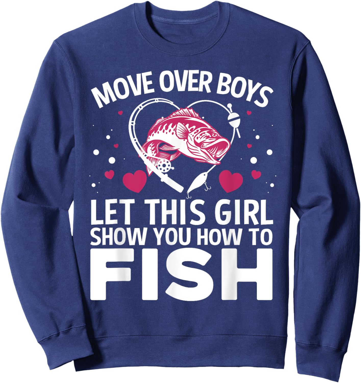 Unique Fishing Gift Fisherman Accessories & Stuff Women's Fishing Lover Sweatshirt - Sweatshirt | Navy