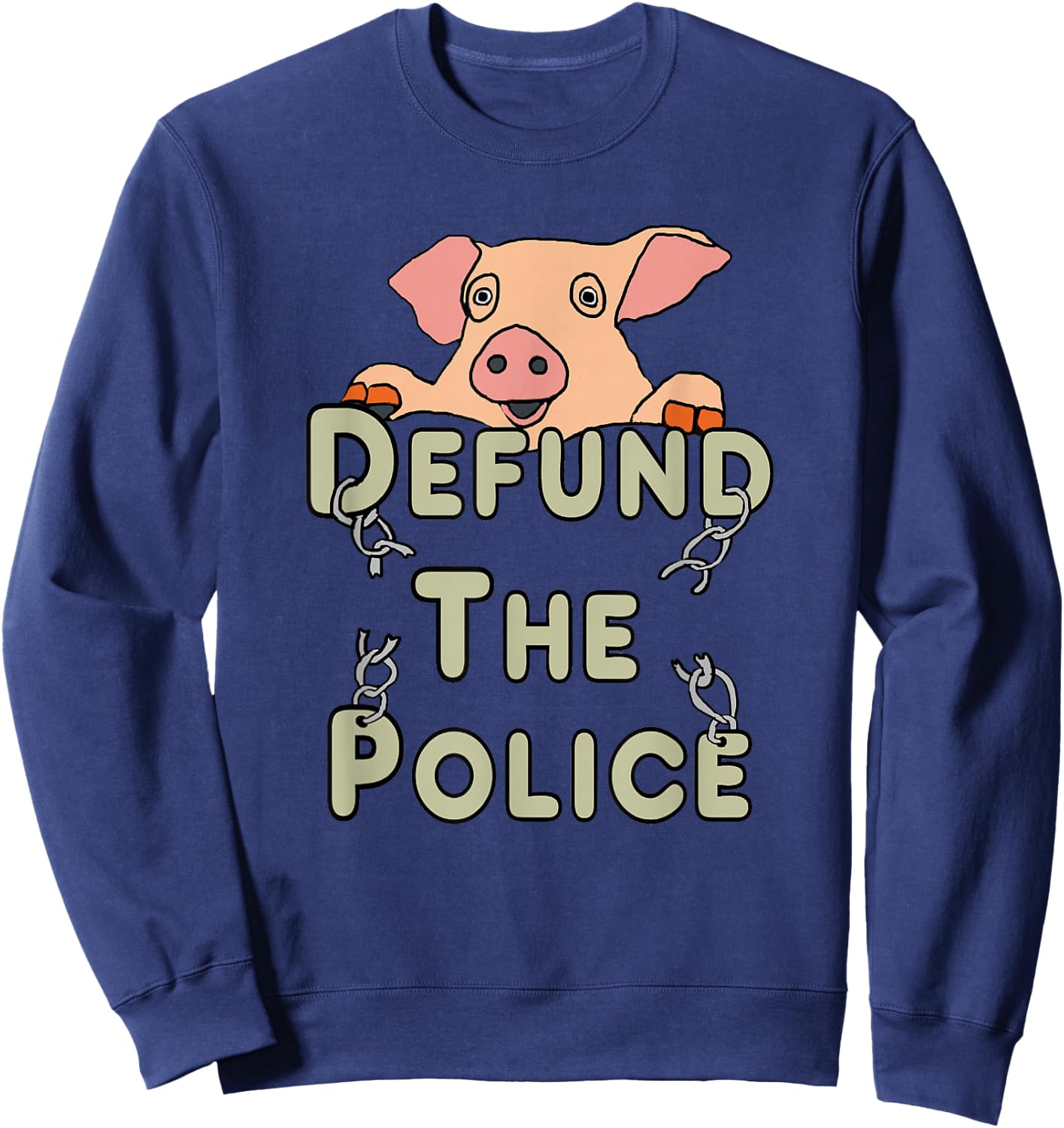 Defund The Police Sweatshirt - Sweatshirt | Navy