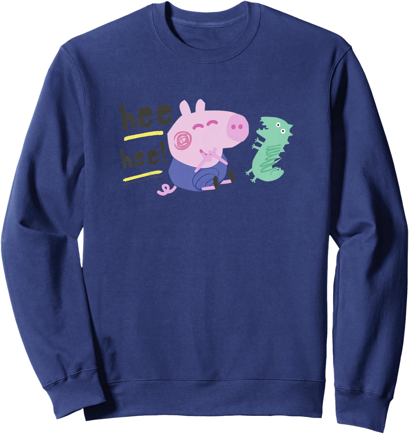 Peppa Pig HEE HEE! George Playing with Mr. Dinosaur Sweatshirt - Sweatshirt | Navy