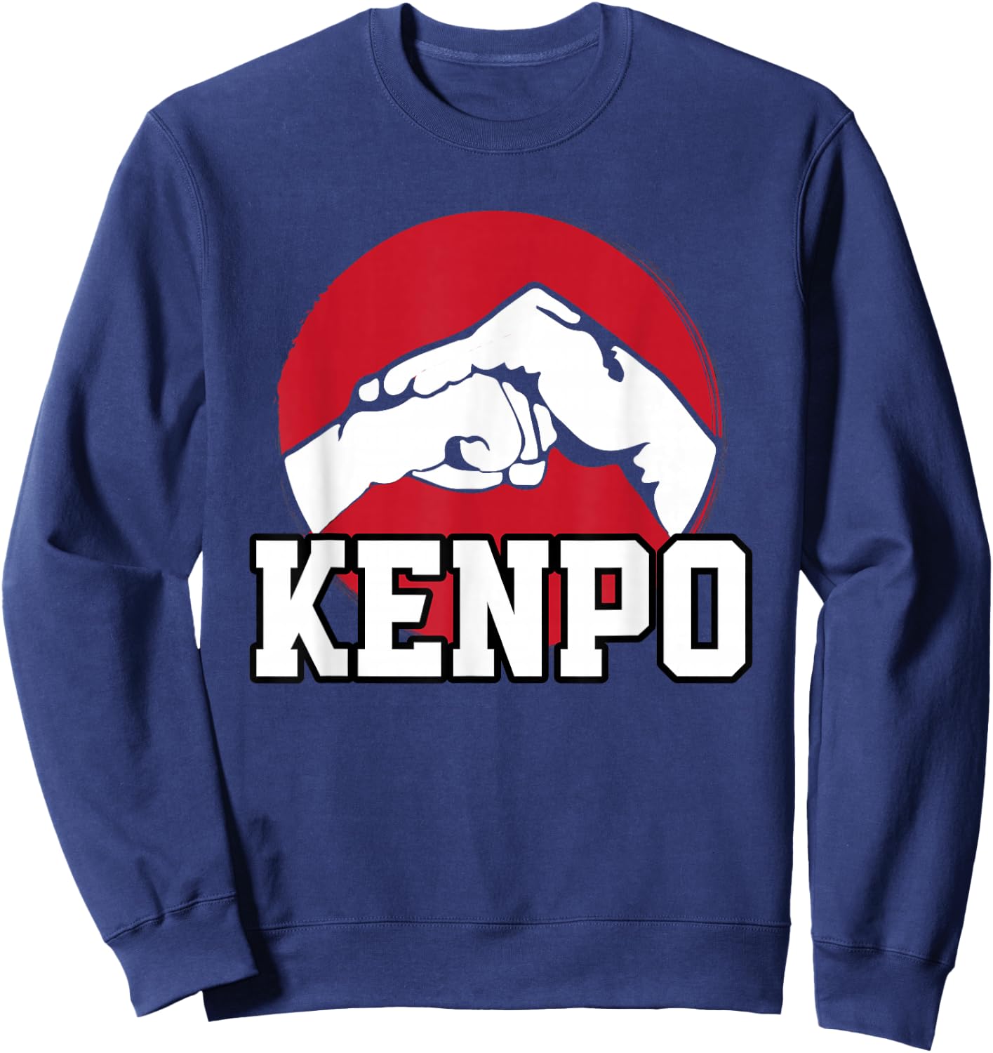 Great Kenpo Karate Fist Design Japanese Martial Art Sweatshirt - Sweatshirt | Navy