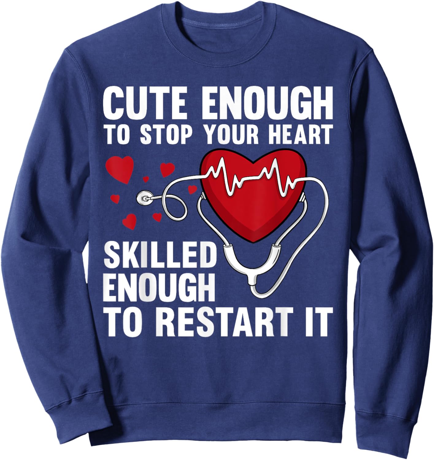 Cool Nurse Women Medical Assistant Nursing Aide CNA Sweatshirt - Sweatshirt | Navy