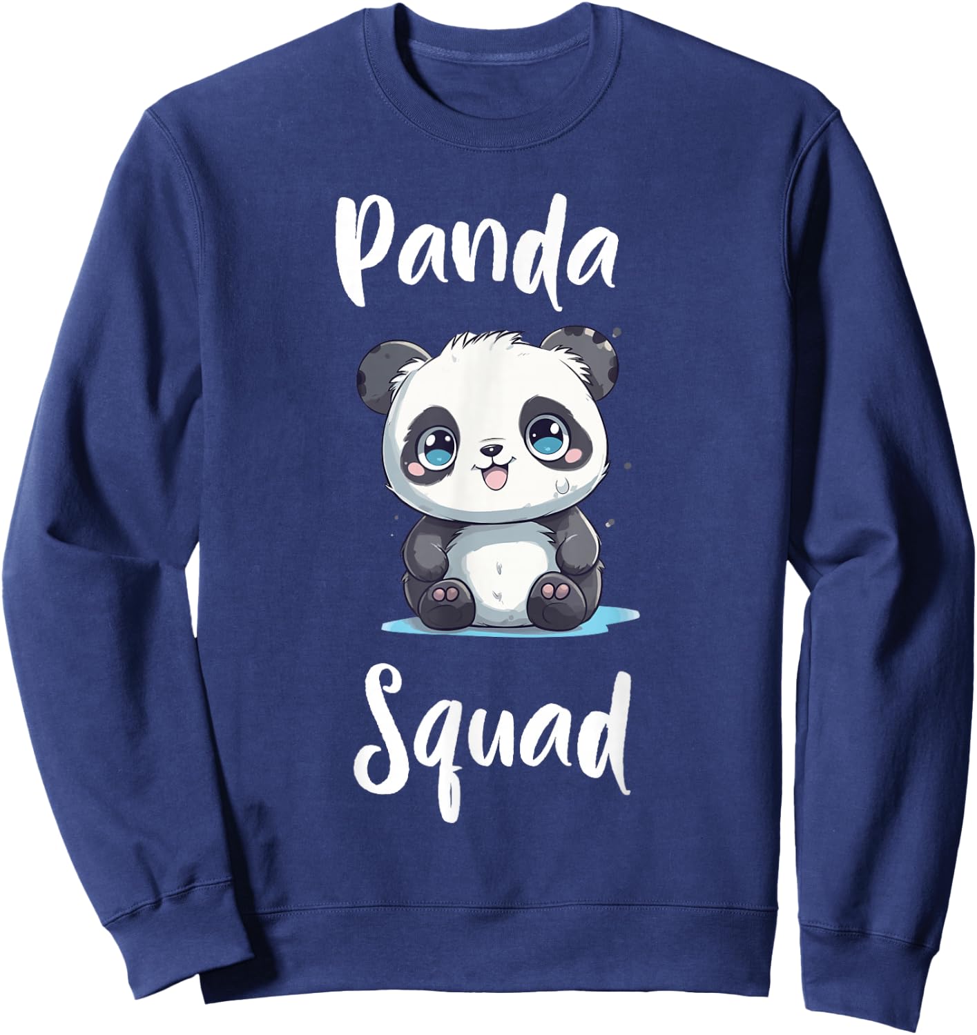 Panda Squad Cute Panda Kids Sweatshirt - Sweatshirt | Navy