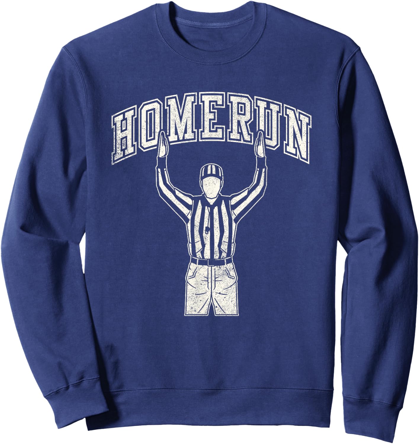 Funny Homerun Baseball and Football Mash Up gifts Sweatshirt - Sweatshirt | Navy