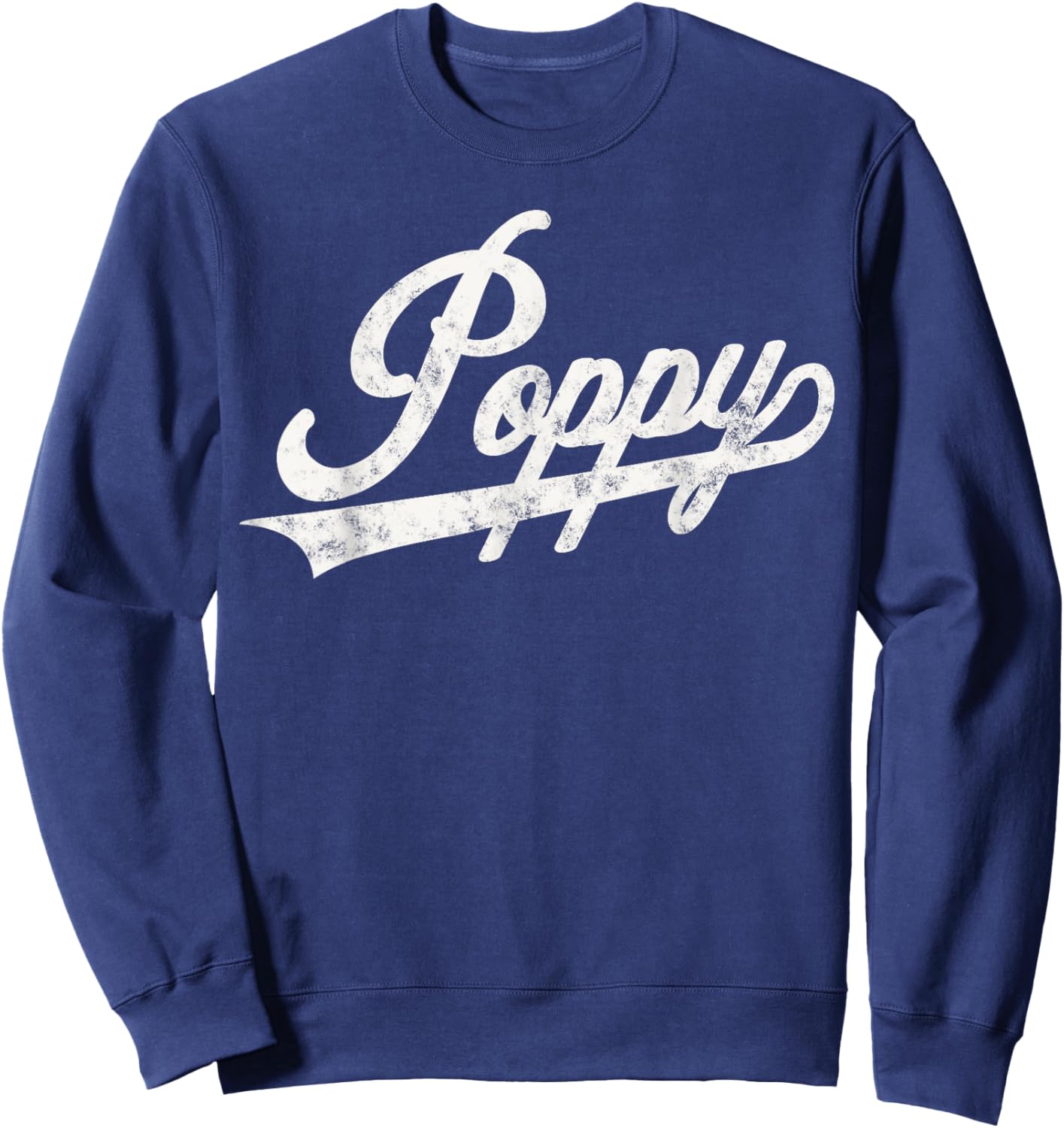 Poppy Retro Style Father’s day Gift Papa Grandpa Sweatshirt - Sweatshirt | Navy