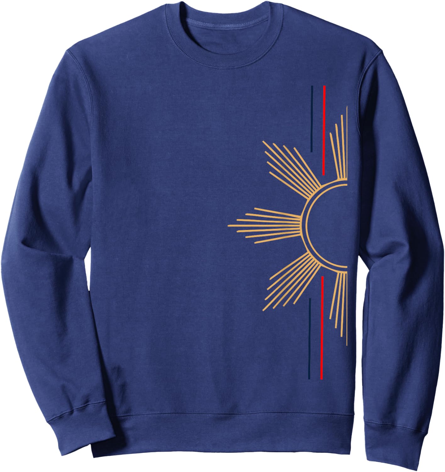 Minimalist Filipino Sun Sweatshirt - Sweatshirt | Navy
