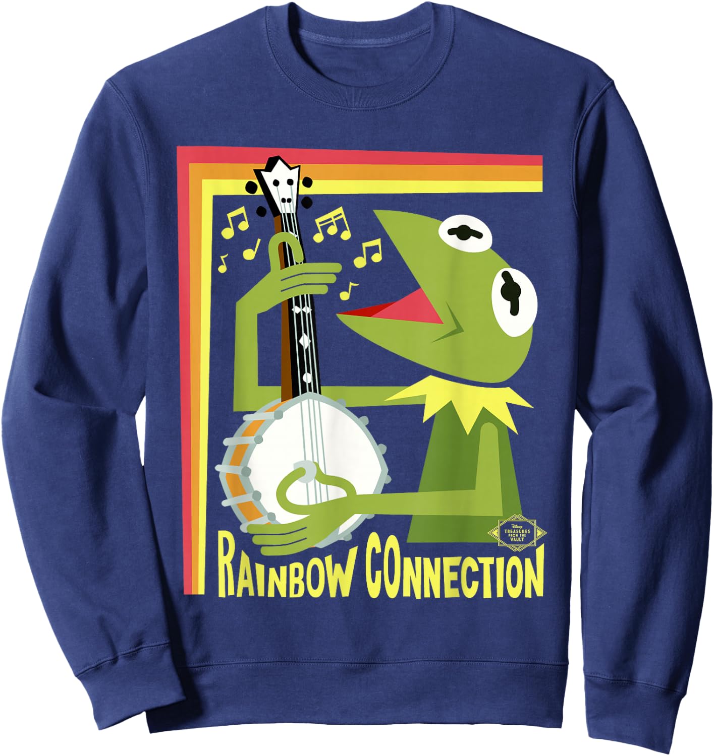 Disney The Muppet Movie Kermit Rainbow Connection Stylized Sweatshirt - Sweatshirt | Navy