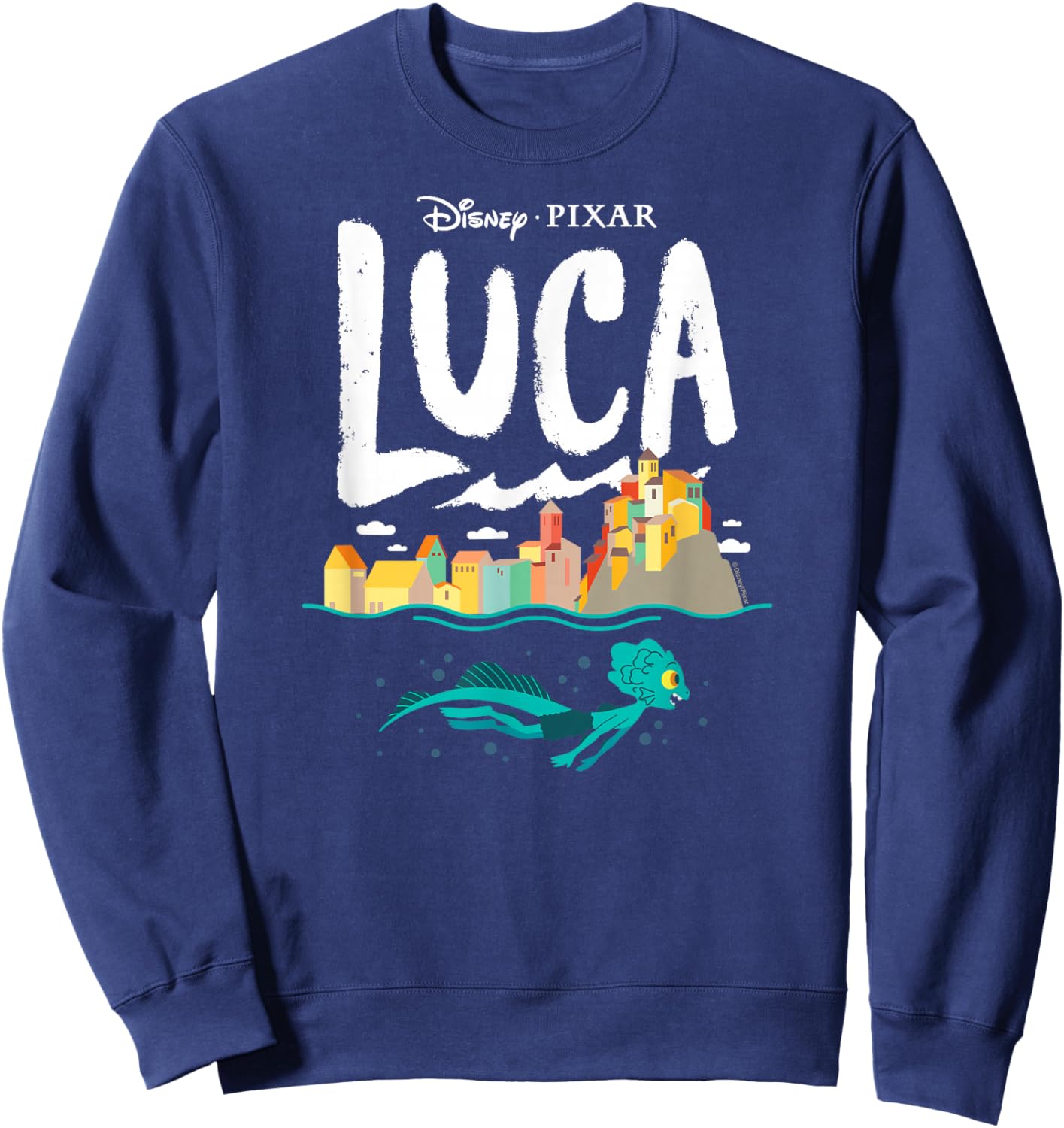 Luca - Coastal Sea Monster Sweatshirt - Sweatshirt | Navy