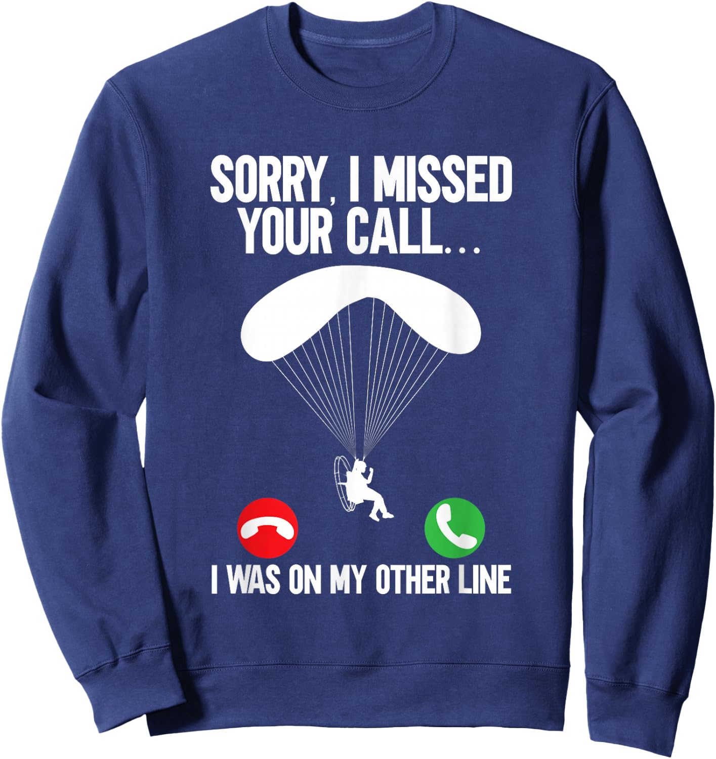 Parasol Flying Motorised Paraglider Sweatshirt - Sweatshirt | Navy