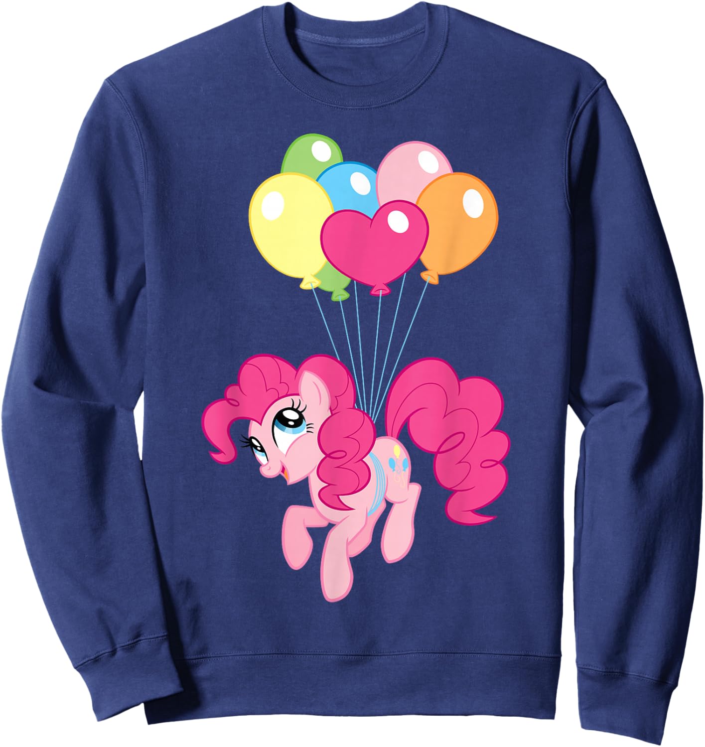 My Little Pony Pinkie Pie Flying Balloons Sweatshirt - Sweatshirt | Navy