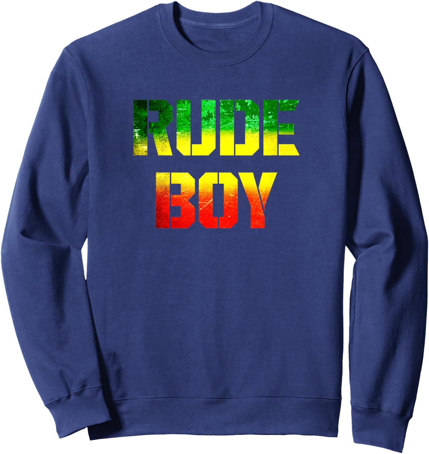Rude Boy Rasta Roots Reggae Music Jamaican Roots Sweatshirt - Sweatshirt | Navy