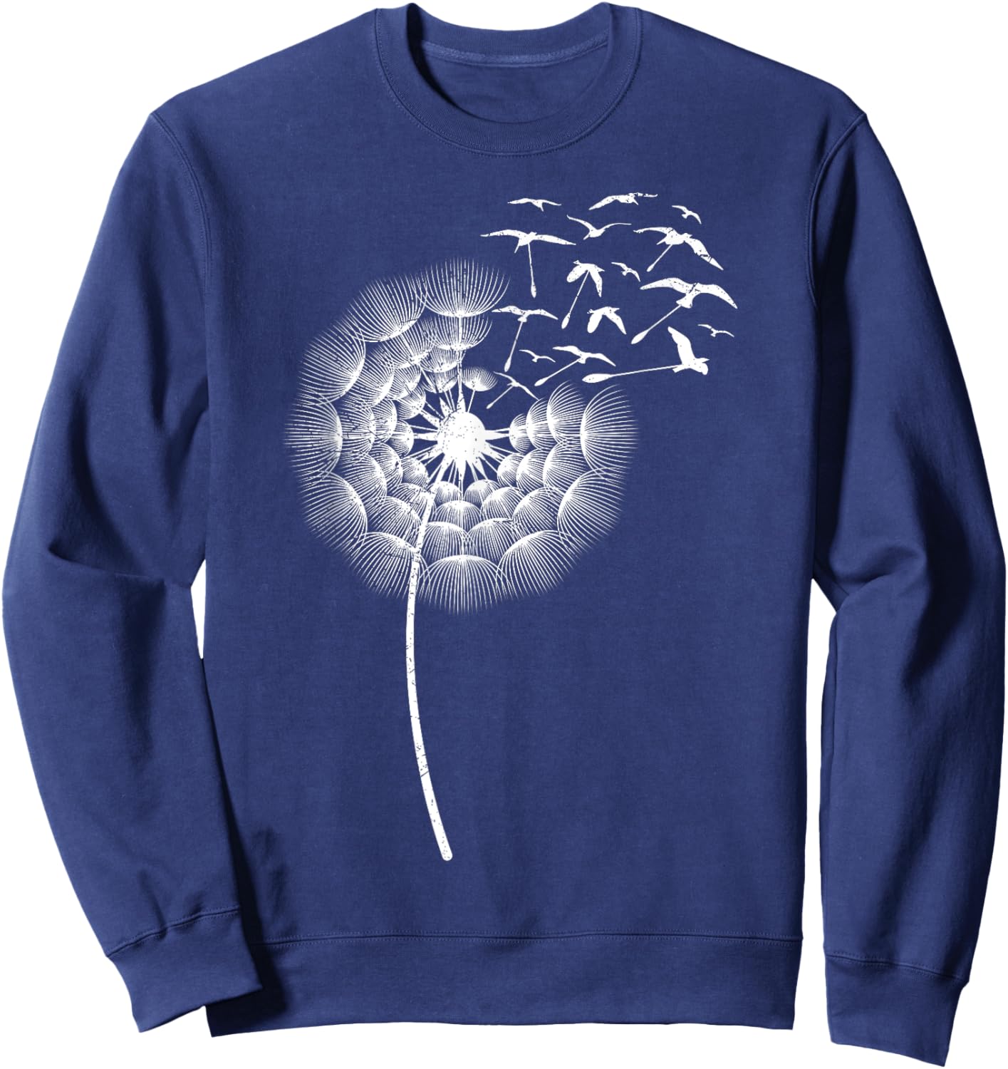 Dandelions Dove of Peace Bird lover Dandelion Birds Sweatshirt - Sweatshirt | Navy