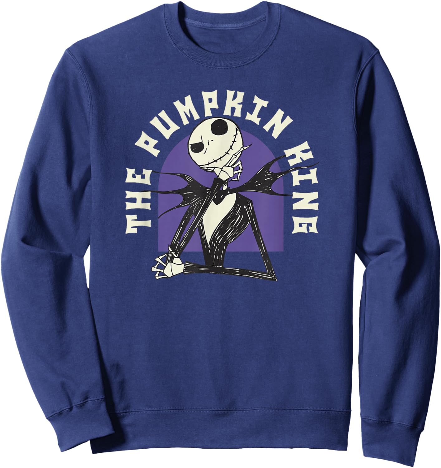 Disney The Nightmare Before Christmas Jack The Pumpkin King Sweatshirt - Sweatshirt | Navy