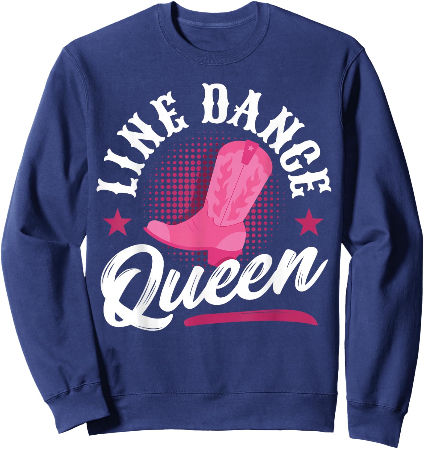 Women Line Dancer Queen Line Dancing Mom Line Dance Sweatshirt - Sweatshirt | Navy