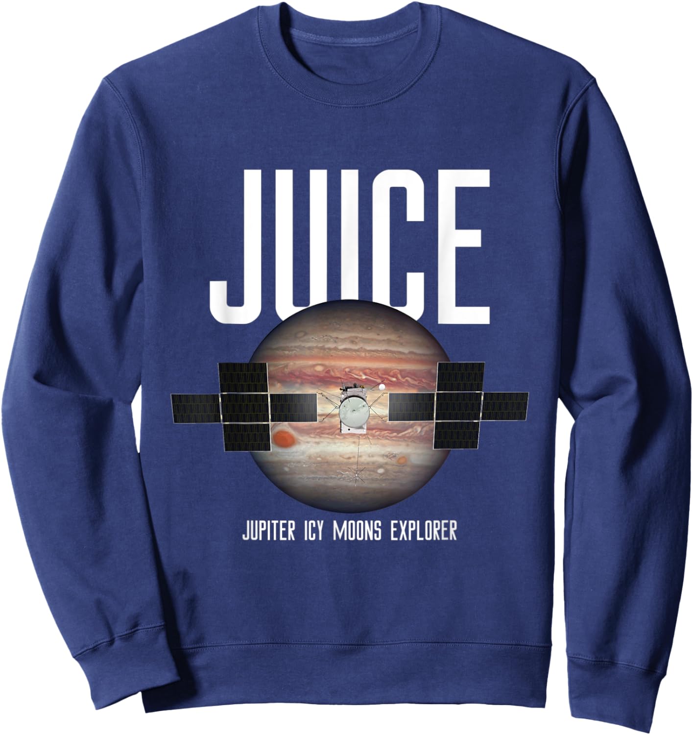 JUICE Jupiter Icy Moons Explorer Mission Souvenir Sweatshirt - Sweatshirt | Navy
