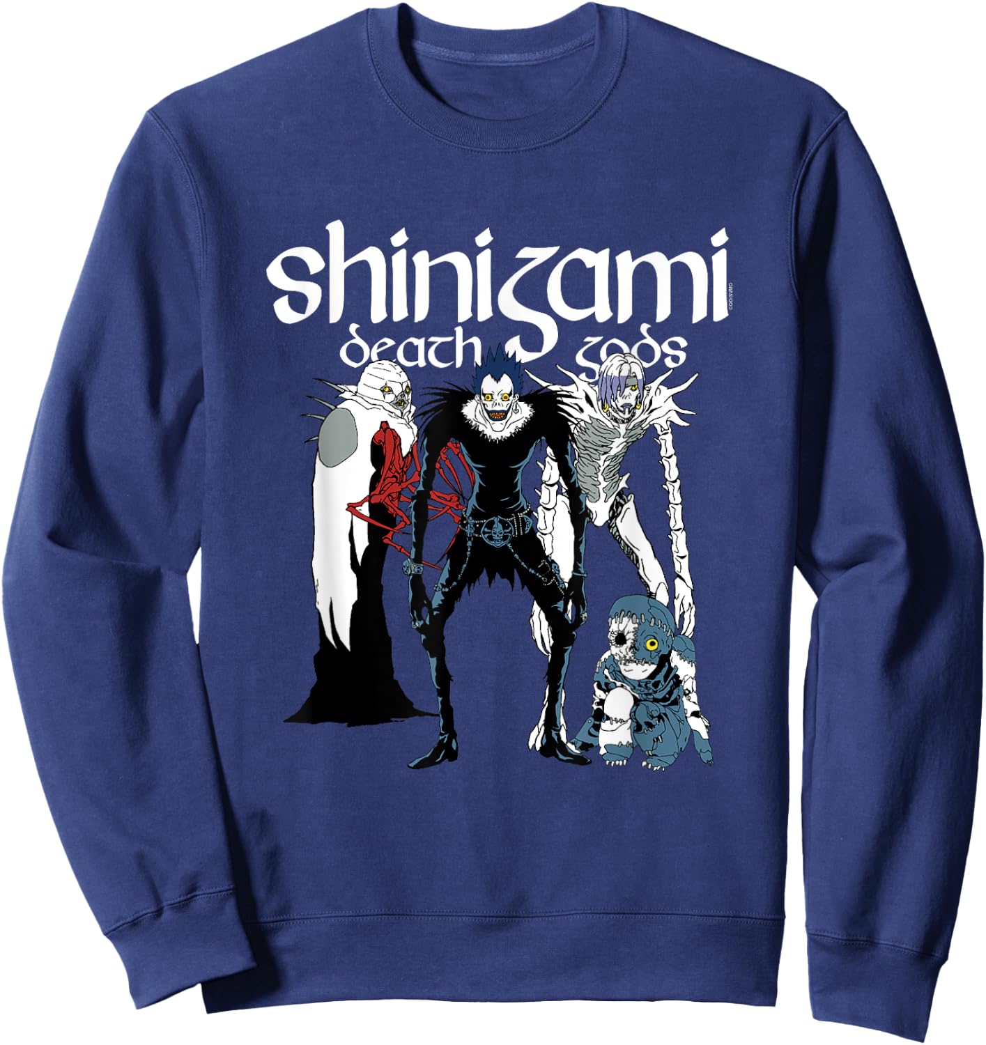 Death Note Shinigami Character Group Anime Sweatshirt - Sweatshirt | Navy
