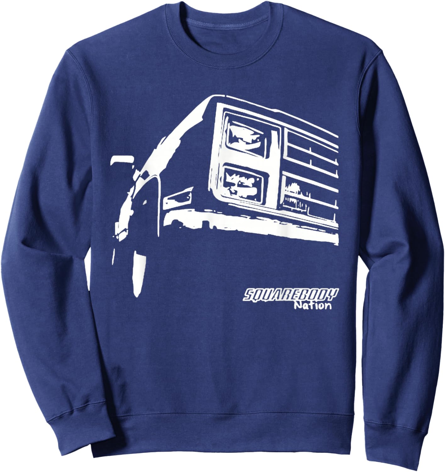 Square Body Nation - Squarebody - Truck Lovers Sweatshirt - Sweatshirt | Navy