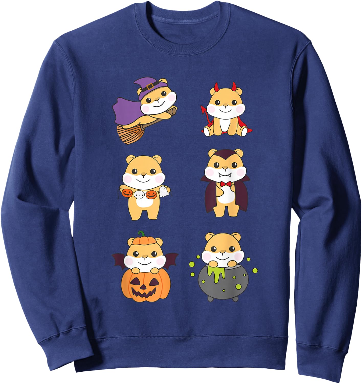 Hamster Halloween Costume Hamster Halloween Sweatshirt - Sweatshirt | Navy