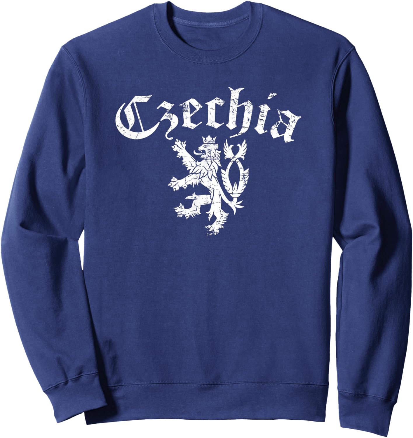 Cesko Czechia Lion Symbol Czech Republic Pride Sweatshirt - Sweatshirt | Navy