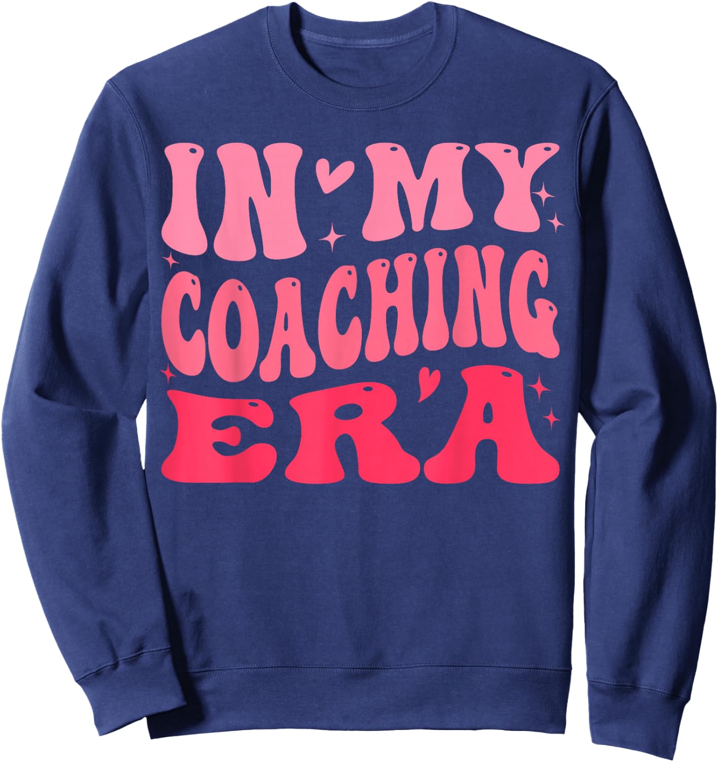 In My Coaching Era Groovy Sweatshirt - Sweatshirt | Navy
